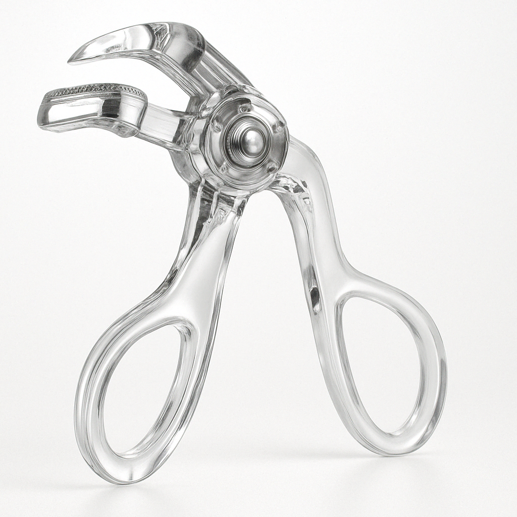 Ynfinity Advanced Eyelash Curler with Borderless Design & No-Damage Technology – creates perfect, natural curls without tugging or breakage, displayed on white background. Best eyelash curler for sensitive lashes